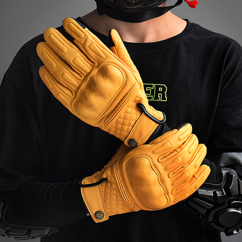 Retro Leather Motorcycle Glove - огляд і ціна Motorcycle Gear Up