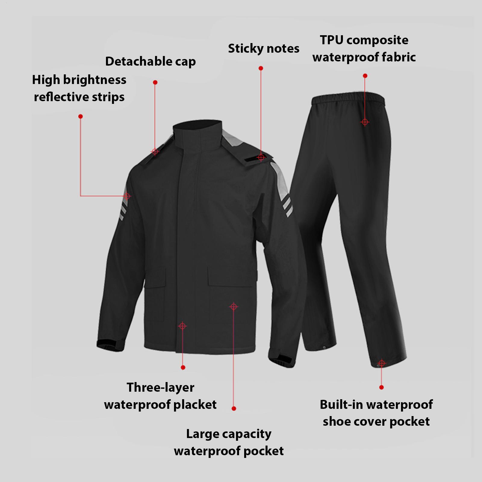 Waterproof Rain Suits for Men  - огляд і ціна Motorcycle Gear Mens