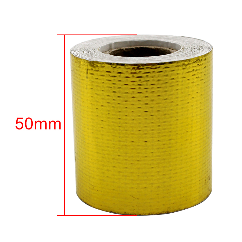 1m 5m 10m Gold Car Motorcycle  - огляд і ціна Exhaust Wrap Titanium