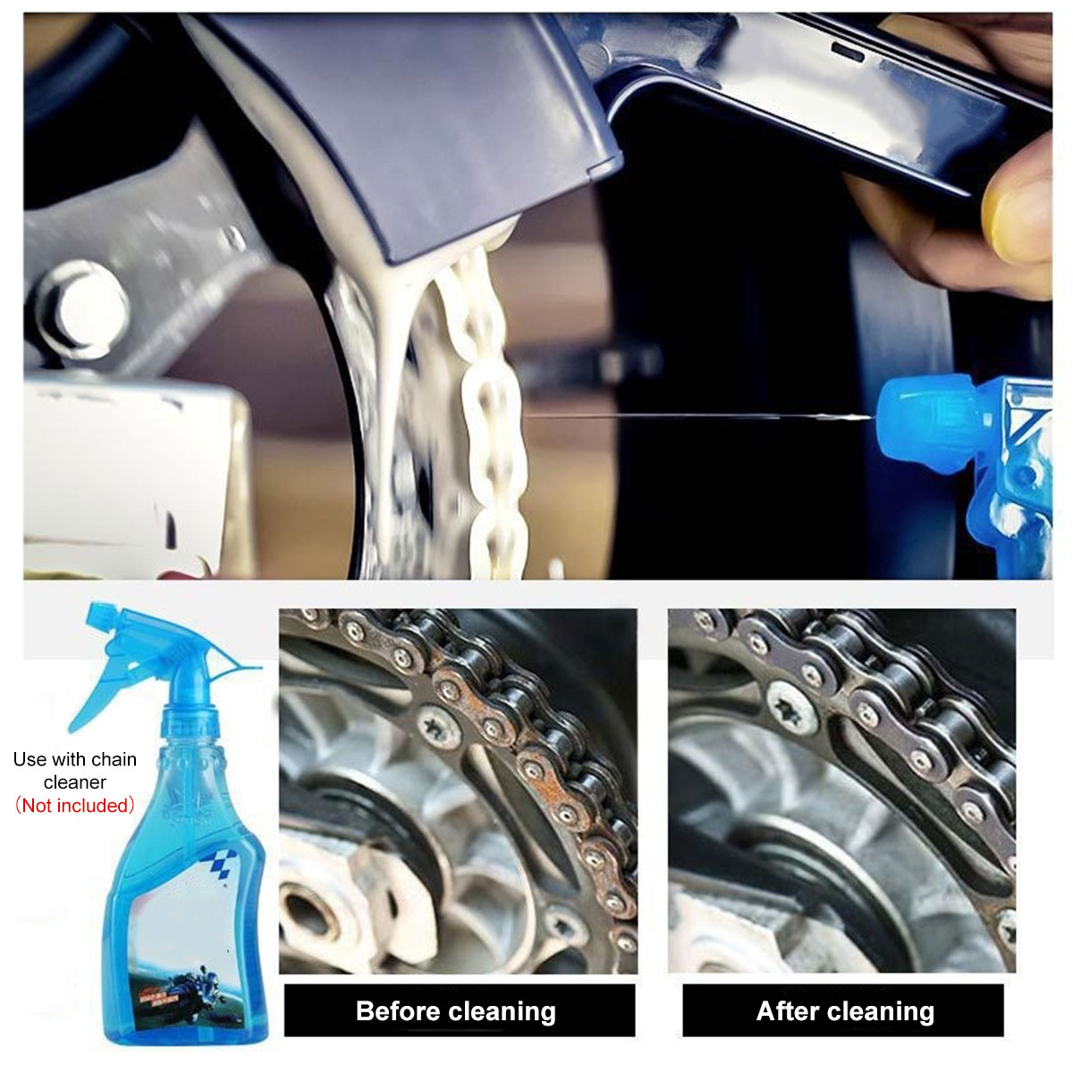 Motorcycle Bike Chain Cleaner  - огляд і ціна Motorcycle Gear Up