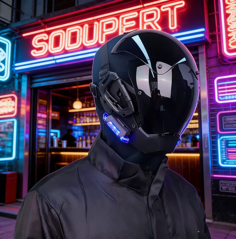 Mecha style cyberpunk helmet m - огляд і ціна Helmet Full Face