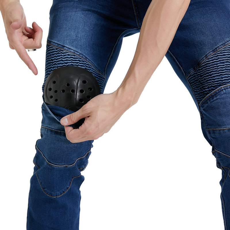 Men Jeans Embroidery Motorcycl - огляд і ціна Motorcycle Gear Testing