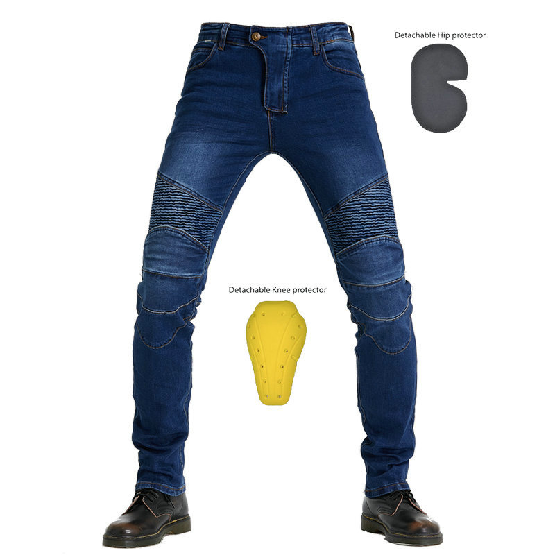 Men Jeans Embroidery Motorcycl - огляд і ціна Motorcycle Gear Testing