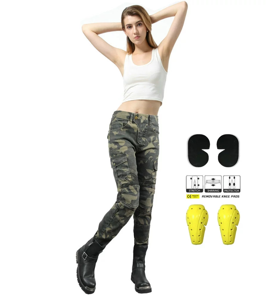 Women Jeans Camouflage Motorcy - огляд і ціна Motorcycle Gear Testing