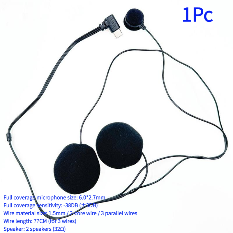 1Pc Type-C Plug HD Noise Reduc - огляд і ціна Helmet Full Face