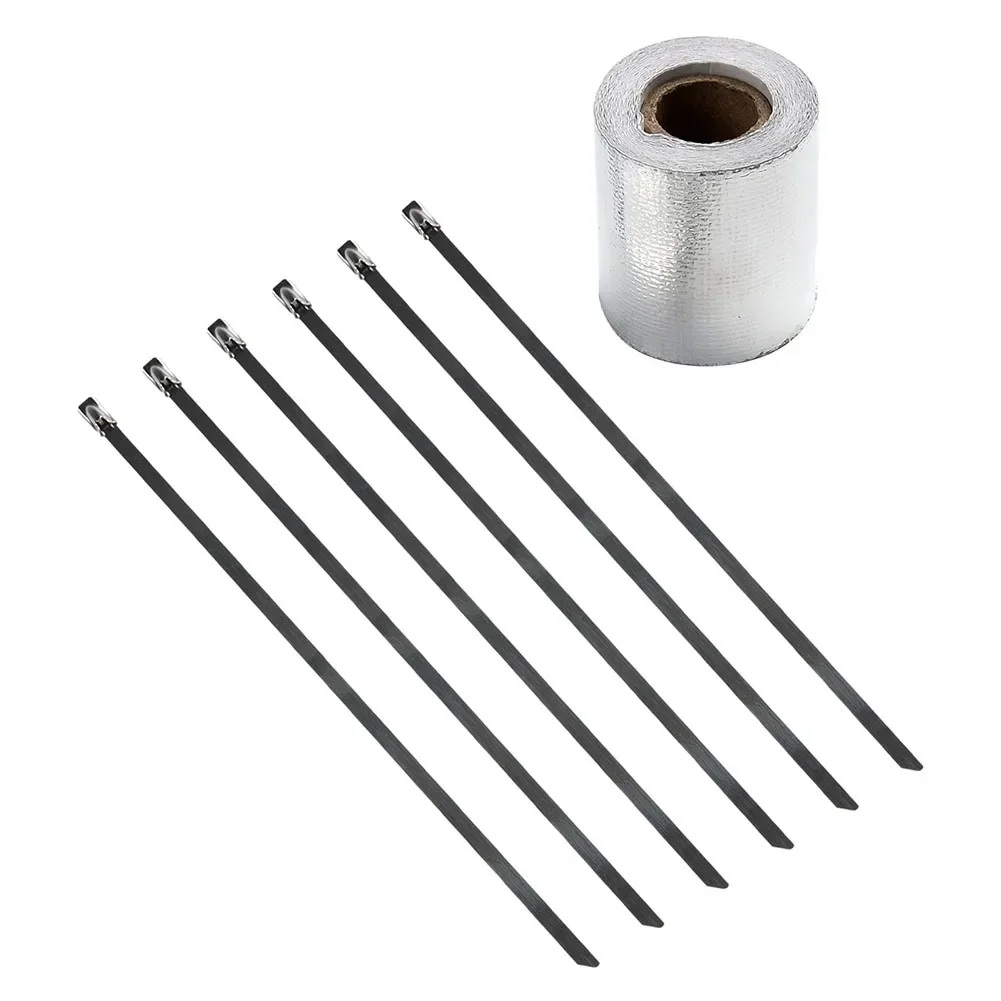 1 Roll Of Car Heat Protection  - огляд і ціна Exhaust Wrap Titanium