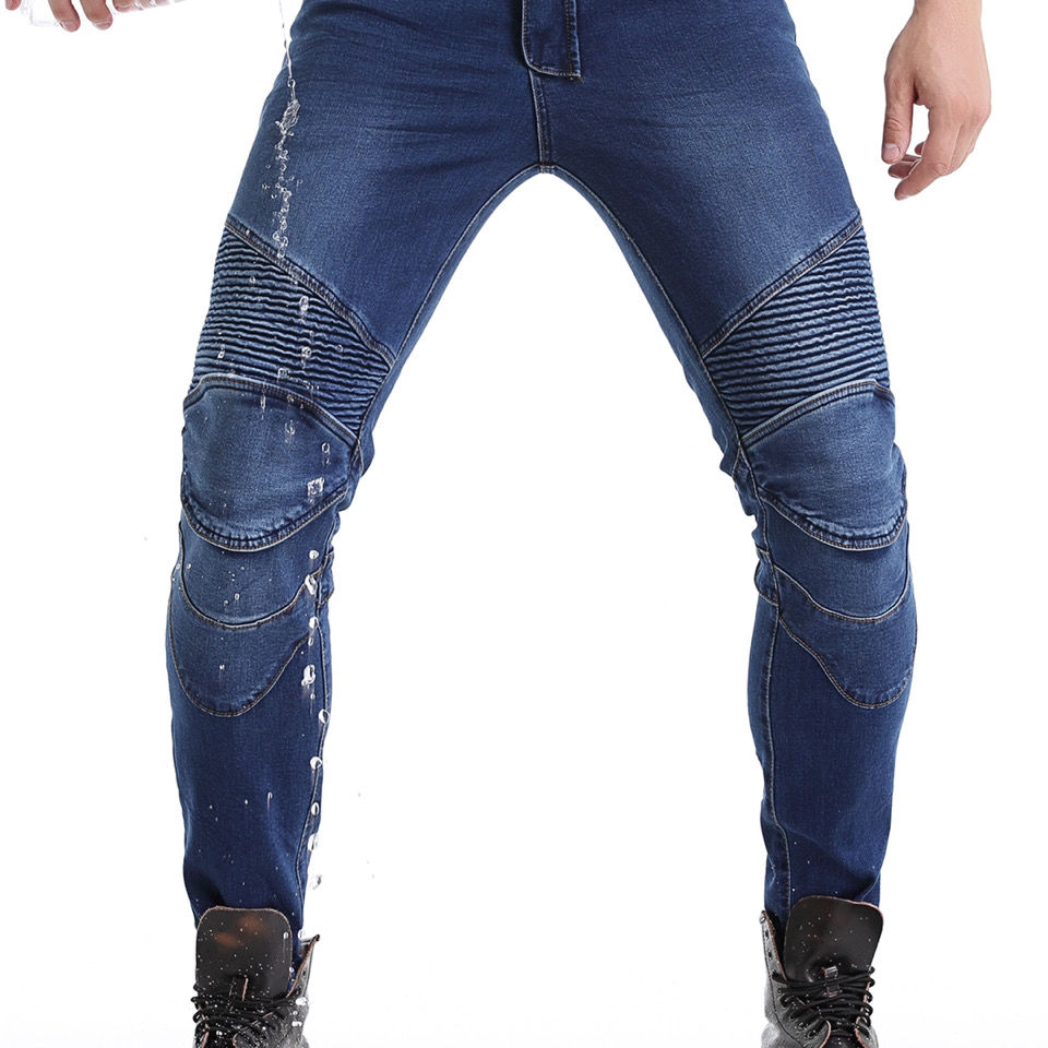 Men Jeans Embroidery Motorcycl - огляд і ціна Motorcycle Gear Testing