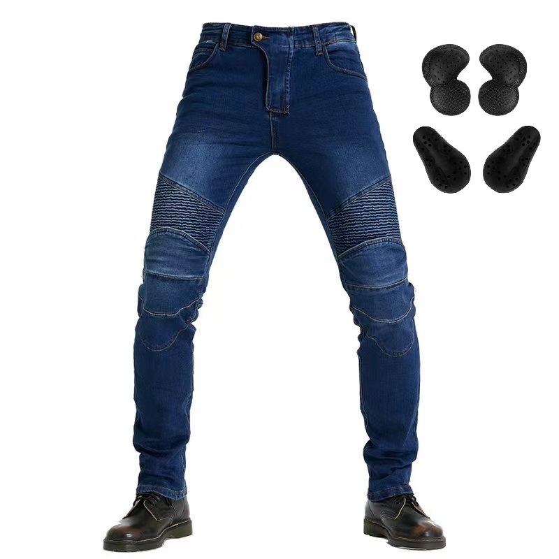 Men Jeans Embroidery Motorcycl - огляд і ціна Motorcycle Gear Testing