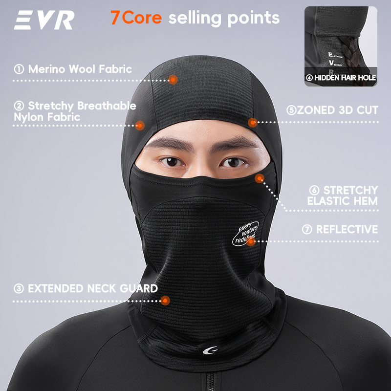 EVR Winter Wool Face Mask Neck - огляд і ціна Motorcycle Gear For Woman