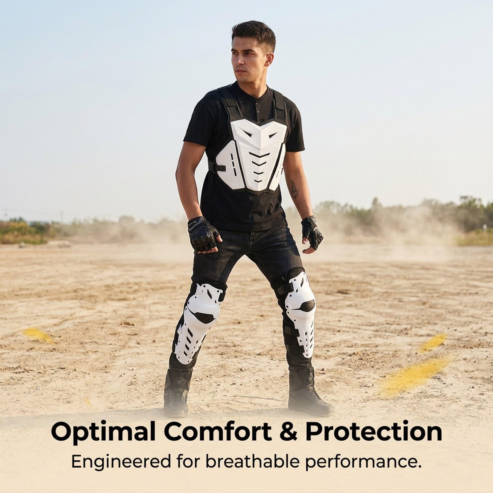 Ergonomic Chest Protector Knee - огляд і ціна Motorcycle Gear Mens